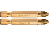 Fortum behajtóhegy PZ, 2 db, S2 acél, Titanium bevonat; PZ 1×50mm, bliszteren