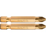 Fortum behajtóhegy PZ, 2 db, S2 acél, Titanium bevonat; PZ 3×50mm (4741383)