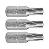 FORTUM behajtóhegy TORX, 3 db, S2 acél; T 27×25mm, bliszteren