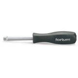 Fortum csavarhúzó markolat dugófejekhez, 1/4", 150 mm; racsnis karral hajtható