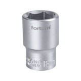 FORTUM dugófej, 1/2", 18mm, 61CrV5, mattkróm,  38mm hosszú FORTUM