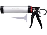 FORTUM kinyomópisztoly, fém; 225mm, 360°-ban körbeforgatható ALU tubustartóval
