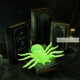 Foszforeszkáló pók szett, halloween-i dekoráció - 2 db