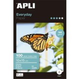 Fotópapír, tintasugaras, 10x15 cm, 180 g, fényes, APLI Everyday (LEAA11476)