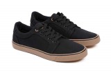 Fox Black Canvas Shoe 10 44-es cipő (CFW219)