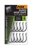 Fox Super Wide Gape (outturned Eye) 2 pontyozó horog 10db (CHK293)