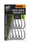 Fox Wide Gape Beaked X Size 2 pontyozó horog 10db (CHK253)
