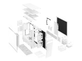 Fractal design define 7 üveg ablakos fehér számítógépház (fd-c-def7a-06)