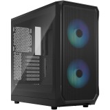 Fractal Design Focus 2 RGB Black Clear Tint táp nélküli ablakos ház fekete (FD-C-FOC2A-03) (FD-C-FOC2A-03)