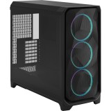Fractal Design Meshify 3 XL RGB Full Tower Számítógépház + 3db 140mm RGB ventilátor - Fekete (FD-C-MES3X-04)