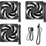 Fractal Design Momentum PWM 120x120x25mm RGB Rendszerhűtő ventilátor 3db - Fekete (FD-F-MR1-1203)