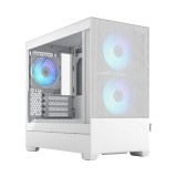 Fractal Design Pop Mini Air táp nélküli ablakos mATX ház RGB White TG Clear - fehér (FD-C-POR1M-01) (FD-C-POR1M-01) - Számítógépház