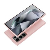 Frame Samsung Galaxy S24 FE közepesen ütésálló tok kameravédő kerettel, világos rózsaszín