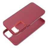 Frame Samsung Galaxy S25 Edge közepesen ütésálló tok kameravédő kerettel, magenta