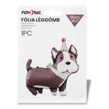 Francia bulldog alakú fólia lufi, 66 cm