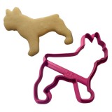 Francia bulldog mintás sütemény kiszúró, pink