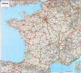 Franciaország politikai falitérképe - Michelin