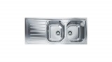 FRANKE ONDA LINE OLX 621 kétmedencés inox mosogatótálca bal oldali medencével - SAJÁT KÉSZLET - UTOLSÓ DARAB!