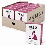 Fred & Felia FRED párolt lóhús menü édesburgonyával – teljes értékű nedves eledel felnőtt kutyáknak, 10 x 390 g