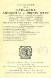 Frederik Muller Catalogue des tableaux antiquites et objets d'art