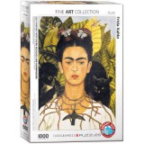 Frida Kahlo - Önarckép kolibrival, 1000 db-os puzzle (EUROGRAPHICS, 6000-0802)