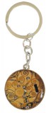 Fridolin Kulcstartó fémkarika egyoldalas, Klimt:Életfa