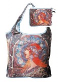 Fridolin Táska a táskában,polyester, Mucha: Zodiak, 42x48cm,összehajtva:16x13cm