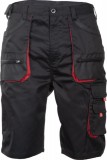 Fridrich & Fridrich F&F Carl BE-01-009 munkavédelmi bermuda fekete/piros színben
