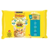 Friskies lazac-tonhal-tőkehal-szarínia alutassakoks macskaeledel 4x85g
