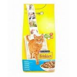Friskies száraz macskaeledel - lazaccal és hozzáadott zöldségekkel 10 kg