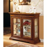 Frison Renzo Edera intarziás 2-ajtós vitrines kisszekrény