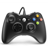 FroggieX FX-X360-PC-B, Xbox360, PC, USB, Fekete, Vezetékes kontroller