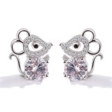 From Maria King ezüstözött Egérke fülbevaló