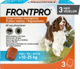 Frontpro bolha és kullancs elleni rágótabletta kutyáknak (3 db tabletta; 10-25 kg | 3 x 68 mg)