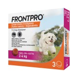 FRONTPRO® rágótabletta kutyáknak bolhák és kullancsok ellen 2–4 kg, XS-es 3 tabletta