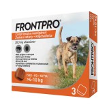 FRONTPRO® rágótabletta kutyáknak bolhák és kullancsok ellen 4–10 kg, S-es 3 tabletta