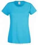 Fruit of the Loom 61-372 LADY FIT Valueweight női póló AZURE BLUE XS-XXL méretek