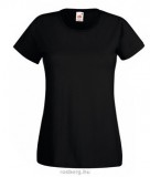 Fruit of the Loom 61-372 LADY FIT Valueweight női póló BLACK XS-XXL méretek