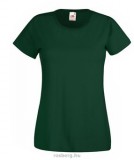 Fruit of the Loom 61-372 LADY FIT Valueweight női póló BOTTLE GREEN XS-XXL méretek