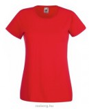 Fruit of the Loom 61-372 LADY FIT Valueweight női póló RED XS-XXL méretek