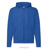 Fruit of the Loom 62-062 cipzáros, kapucnis pulóver ROYAL BLUE S-XXL