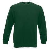 Fruit of the Loom 62-202 kereknyakú pulóver BOTTLE GREEN S-XXL