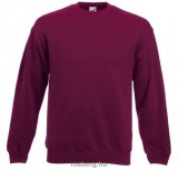Fruit of the Loom 62-202 kereknyakú pulóver BURGUNDY S-XXL