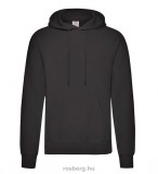 Fruit of the Loom 62-208 kapucnis pulóver FEKETE S-XXL