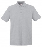 Fruit of the Loom 63-218 PREMIUM galléros póló HEATHER GREY S-XXL