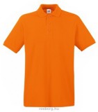 Fruit of the Loom 63-218 PREMIUM galléros póló ORANGE S-XXL