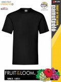 Fruit of the Loom ICONIC 150 BLACK finompamut férfi póló - 150g/m2