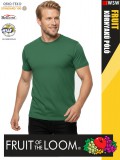 Fruit of the Loom ICONIC 150 HEATHERGREEN finompamut férfi póló - 150g/m2