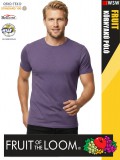 Fruit of the Loom ICONIC 150 HEATHERPURPLE finompamut férfi póló - 150g/m2