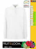 Fruit of the Loom PREMIUM LS piqué galléros hosszúujjú póló